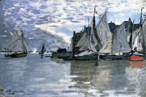 Vitorlás hajók, 1864-1866 körül alkotó: Claude Monet