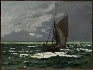 Tengeri tájkép, Vihar alkotó: Claude Monet