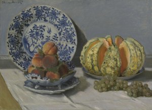 Csendélet dinnyével alkotó: Claude Monet