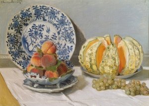 Csendélet dinnyével. 1872 alkotó: Claude Monet