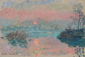 Naplemente Lavacourtban; Naplemente Lavacourtban, 1880 alkotó: Claude Monet