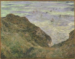 Sur la falaise a Pourville - Pourville-i sziklán - Monet, Claude (1840-1926) - 1882 - Olaj, vászon - 64x82 - Nationalmuseum Stockholm alkotó: Claude Monet