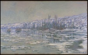 A jég szakadása (La Débâcle vagy Les Glaçons) alkotó: Claude Monet