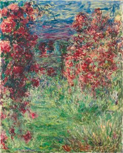 A Giverny-i ház a rózsák alatt; A ház a rózsákban, 1925 alkotó: Claude Monet