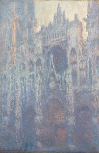 A roueni katedrális portálja reggeli fényben alkotó: Claude Monet
