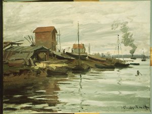 A Szajna Petit-Gennevilliersnél, 1872 alkotó: Claude Monet