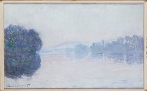 A Szajna Vernon közelében, Reggeli hatás, 1894 körül alkotó: Claude Monet