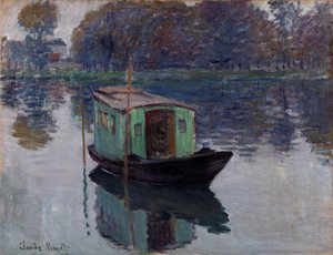 A Stúdióhajó alkotó: Claude Monet
