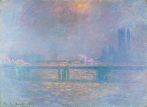 A Temze a Charing Cross híddal alkotó: Claude Monet