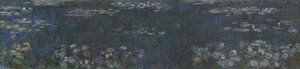 A tavirózsa - zöld tükörképek, 1914-1926 alkotó: Claude Monet