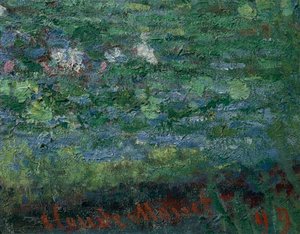 A tavirózsa-tó: zöld harmónia alkotó: Claude Monet