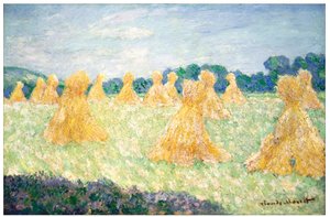 A givernyi fiatal hölgyek, napfényhatás alkotó: Claude Monet