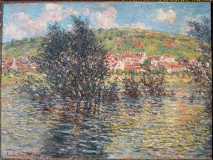 Vetheuil, Lavacourtból nézve alkotó: Claude Monet