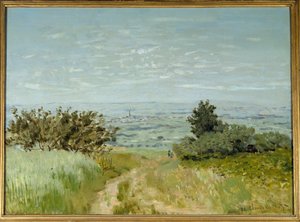 Kilátás a síkságról Argenteuilra, Sannois lejtőire 1872-ben. Claude Monet festménye (1840-1926) alkotó: Claude Monet