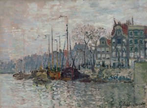 Amszterdam kilátása alkotó: Claude Monet