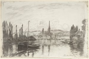 Rouen látképe alkotó: Claude Monet