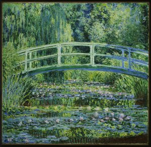 Vízililiomok és japán híd alkotó: Claude Monet