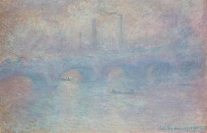 Waterloo híd. Köd hatás alkotó: Claude Monet