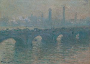 Waterloo híd, szürke időjárás, 1900. alkotó: Claude Monet