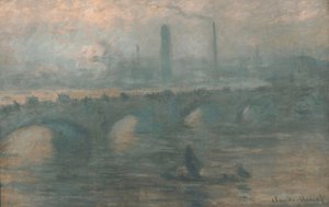 Waterloo híd, ködös reggel alkotó: Claude Monet