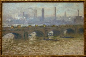 Waterloo Bridge, Temps szürke (Waterloo Bridge, Grey Sky alkotó: Claude Monet
