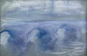 Waterloo híd, 1900 körül (pasztell, papír) alkotó: Claude Monet
