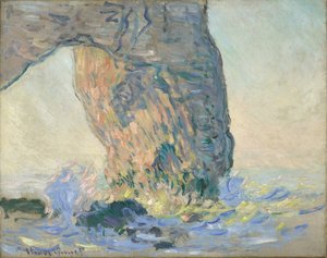Hullámok a Manneporte-nál, 1885 körül (olaj, vászon) alkotó: Claude Monet