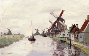Szélmalom Hollandiában, 1871 alkotó: Claude Monet