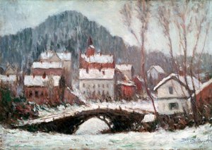 Téli táj, 1895. alkotó: Claude Monet