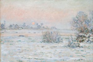 Téli nap a Lavacourtban alkotó: Claude Monet