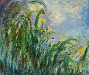 Sárga íriszek, c. 1925. alkotó: Claude Monet