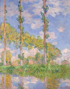 Nyárfák a Napban alkotó: Claude Monet