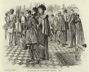 Érkezés egy modern szállodába, 1895