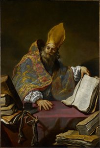 Szent Ambrus, 1623-25 körül (olaj, vászon) alkotó: Claude Vignon