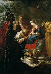 A mágusok imádása, 1619 körül alkotó: Claude Vignon