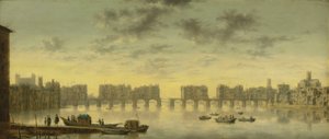 Régi londoni híd alkotó: Claude de Jongh
