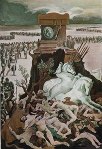 Patrocles temetése. Clement Gontier (1876-1918) illusztrációja Homere „The Ilias” (Omero) című művéhez. Paris, Henri Laurens