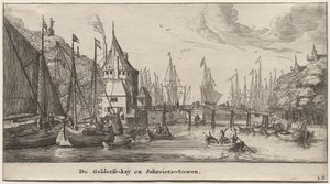 Különféle hajók és Amszterdam kilátásai (Verscheÿde Schepen en Gesichten van Amstelredam), II. rész: A Geldersche Quai és a Schreiers-torony