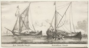 Különféle hajók és Amszterdam kilátásai (Verscheÿde Ships és Gesichten van Amstelredam), II. rész: Egy fríz bilander. Egy Gelderland Bilander