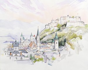 Salzburg Sunrise (wc papíron)