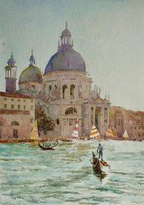 Salute, Sunset Sails, 2020 (watercolour)