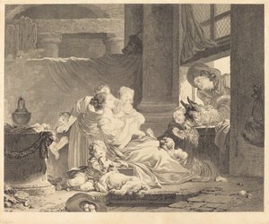 A gazda családja alkotó: Clément Pierre Marillier and Antoine Louis Romanet after Jean Honoré Fragonard