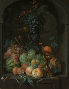 Csendélet gyümölccsel alkotó: Coenraet Roepel