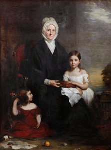 Elizabeth Cheape of Rossie és unokái, 1843 körül (olaj, vászon) alkotó: Colvin Smith