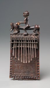 Thumb Piano, 1800-as évek vége (fa és vas)