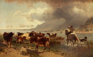 Marhacsorda a tóparton alkotó: Conrad Bühlmayer