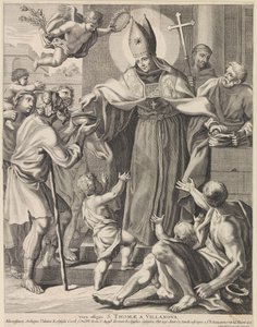 H. Thomas van Villanueva Vera Effigies S. Thomae A Villanova (cím a tárgyon) alkotó: Conrad Lauwers