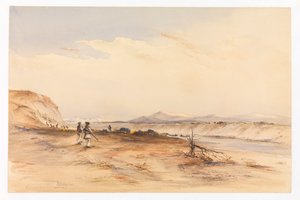 Vadászat a Santa Cruz folyón, 1878 körül (akvarell)