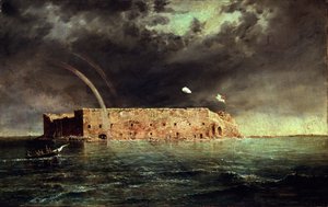 Kilátás a Fort Sumterre, Dél-Karolina, 1863