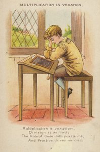 Mondóka: A szorzás bosszúság (chromolitho) alkotó: Constance Haslewood